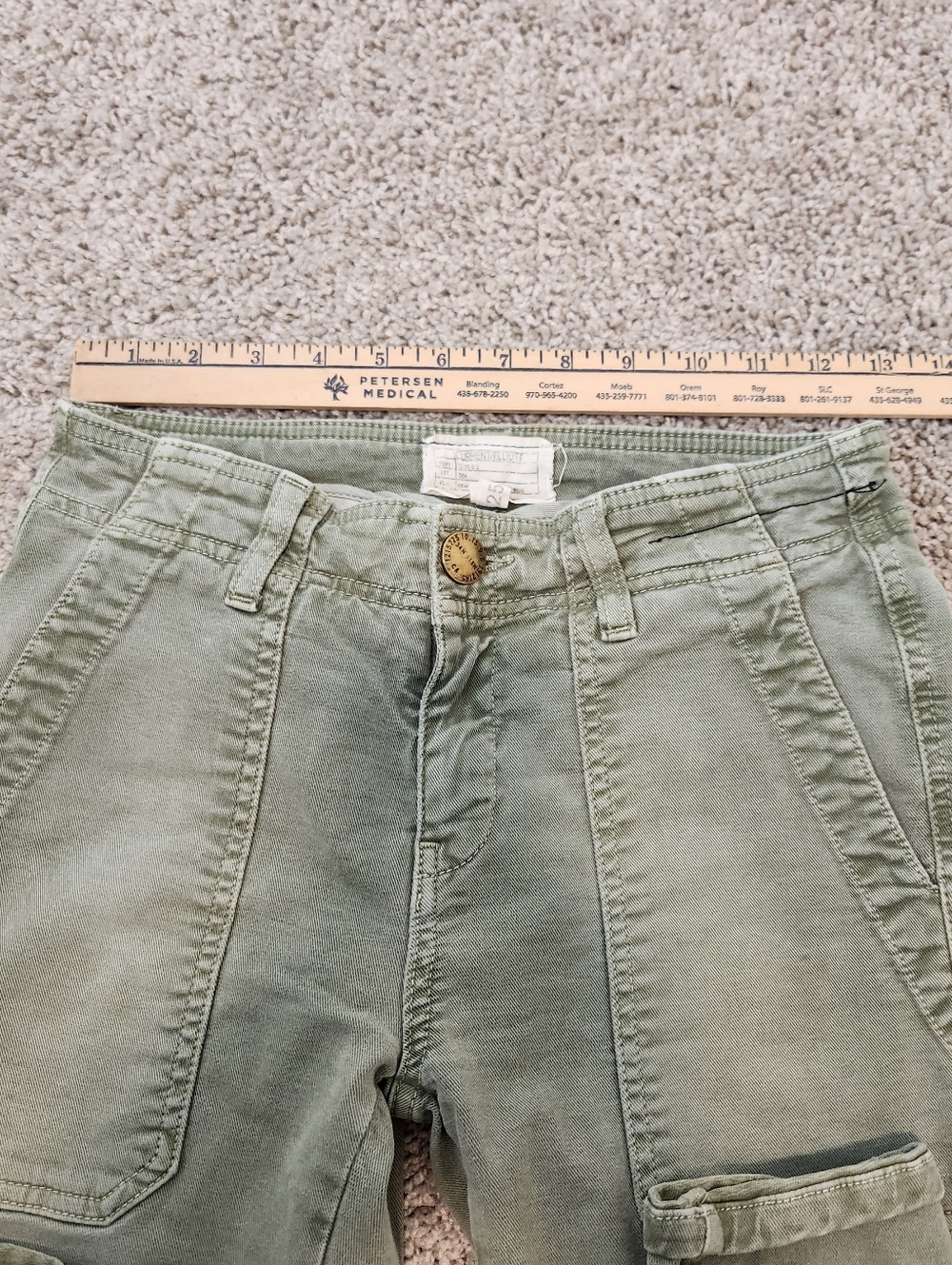 Current Elliot The Conductor Skinny Cargo Pant Size 25 - Picture 7 of 10